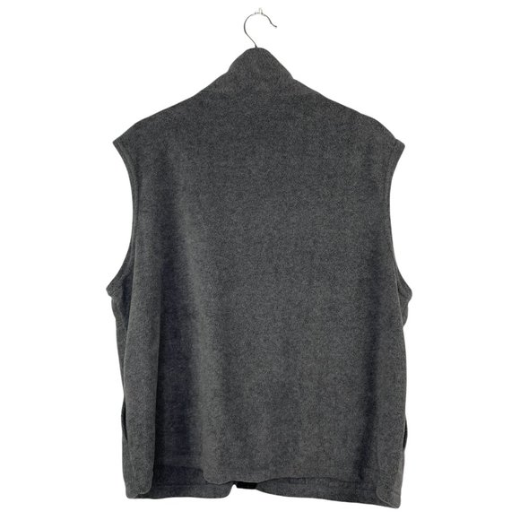 MENS UNITED STATES OLYMPIC COMMITTEE USA GRAY MOCK NECK FLEECE FULL ZIP VEST XL - Picture 5 of 8